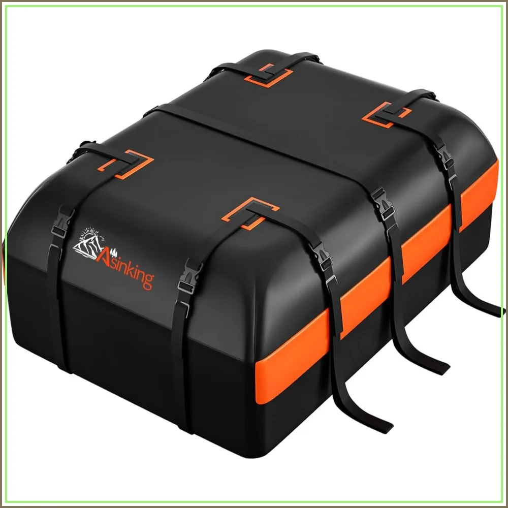 15 Cubic Feet Waterproof Car Rooftop Cargo Carrier Bag, Heavy Duty 840D, Anti-Slip Mat, 6 Hooks, Straps, Lock
15 Cubic Feet Waterproof Car Rooftop Cargo Carrier Bag, Heavy Duty 840D, Anti-Slip Mat, 6 Hooks, Straps, Lock