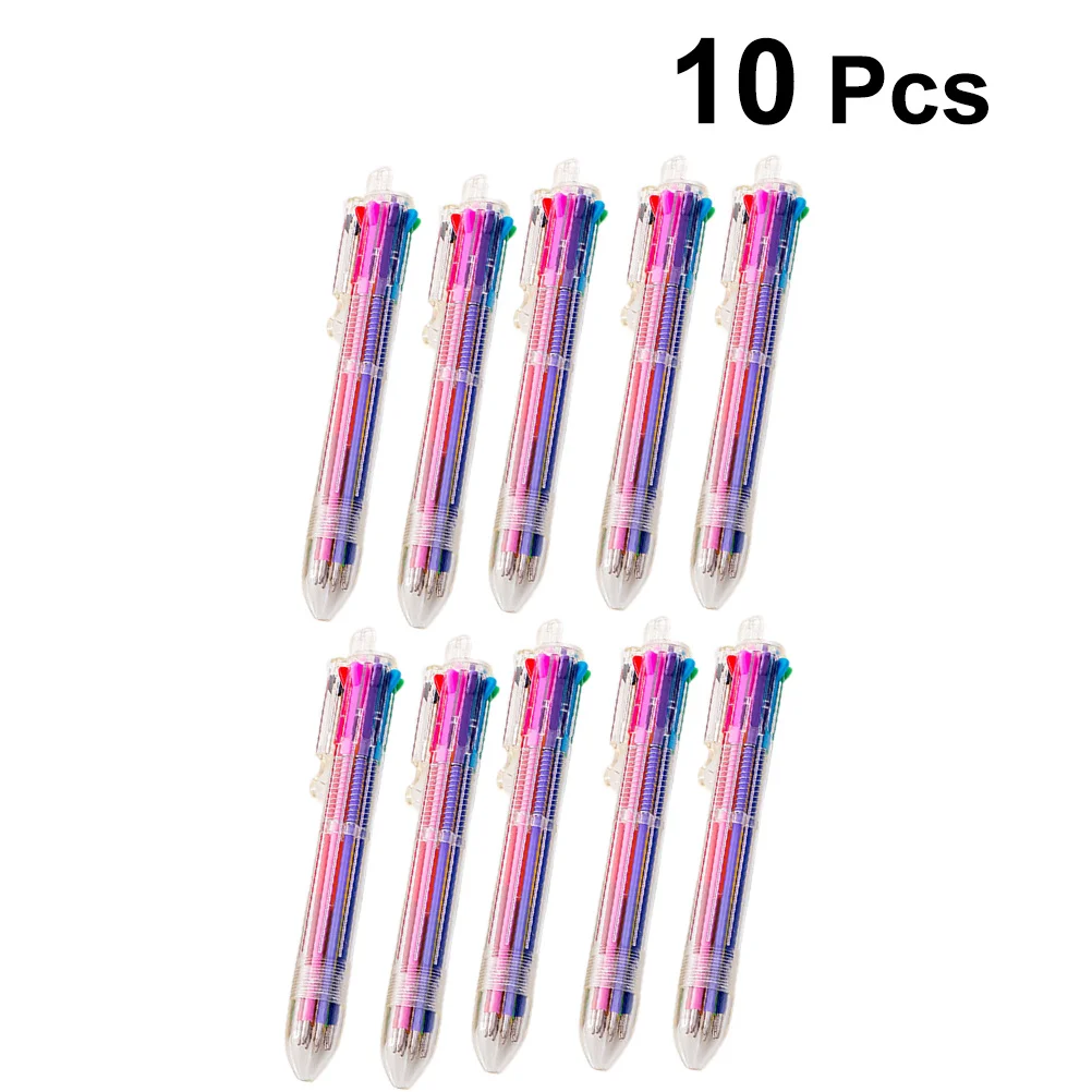 10 Pcs Ballpoint Pen Student Stationery Supplies Small Retractable Pens Signing Writing 8-color
10 Pcs Ballpoint Pen Student Stationery Supplies Small Retractable Pens Signing Writing 8-color