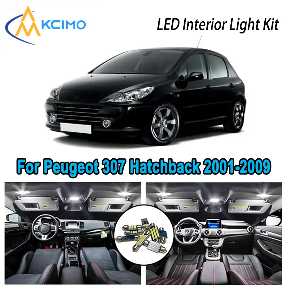 High-Quality LED Interior Kit for Peugeot 307 Hatchback SW Sedan 2001-2009 Premium Error-Free Dome Map Trunk Automotive Lamps
High-Quality LED Interior Kit for Peugeot 307 Hatchback SW Sedan 2001-2009 Premium Error-Free Dome Map Trunk Automotive Lamps