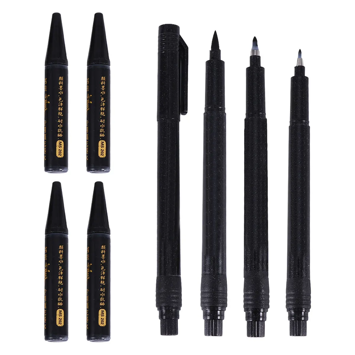 1 Set Chinese Calligraphy Brush Pen Set 4 Sizes S23 Ms202 Ink Fine Medium Stroke Writing Drawing Painting Tool For
1 Set Chinese Calligraphy Brush Pen Set 4 Sizes S23 Ms202 Ink Fine Medium Stroke Writing Drawing Painting Tool For