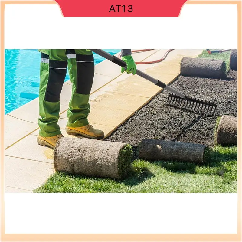 AT13 17 Steel Teeth Metal Head Rake Soil Scarifier With Stainless Steel Handle For Collecting Leaves And Leveling Your Lawn Dura
AT13 17 Steel Teeth Metal Head Rake Soil Scarifier With Stainless Steel Handle For Collecting Leaves And Leveling Your Lawn Dura