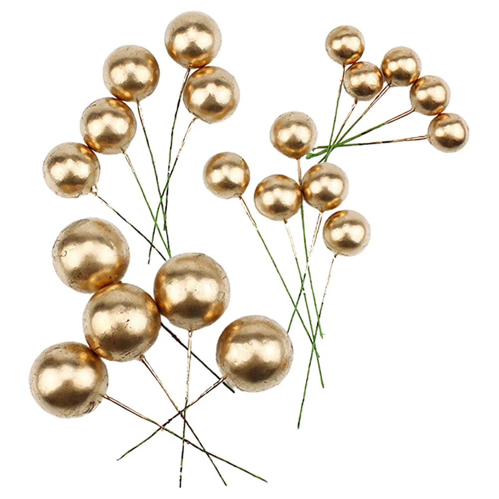 20 Pcs Foams Cake Balls 20pcs Golden Birthday Party Baking Dessert Decoration Insert (Gold) Multi-function
20 Pcs Foams Cake Balls 20pcs Golden Birthday Party Baking Dessert Decoration Insert (Gold) Multi-function