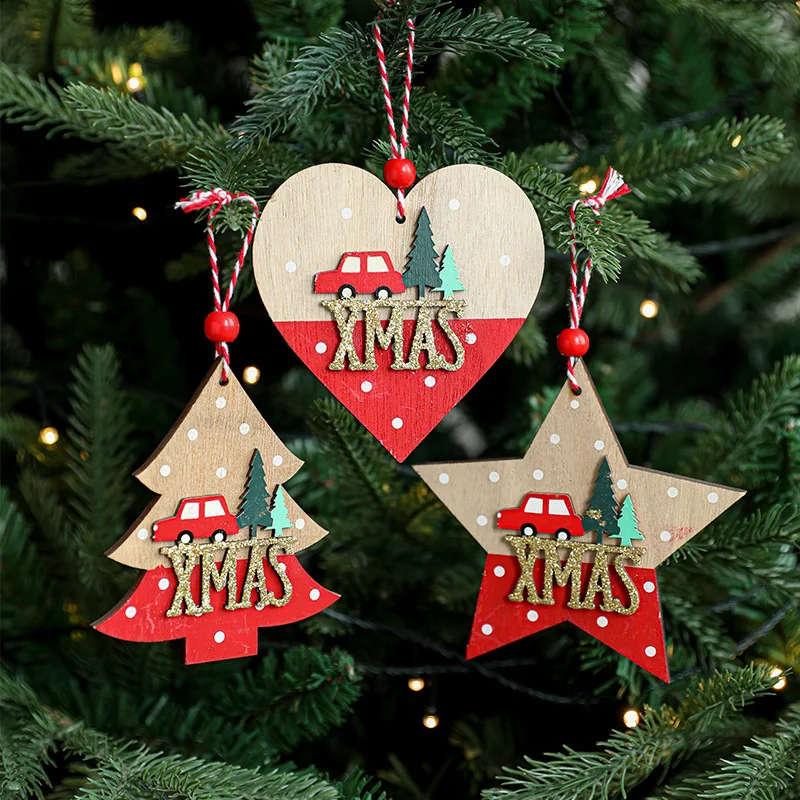 2PCS Wooden Star Pentagram Love Christmas Pendant Christmas Decoration Colorful Christmas Tree Decoration Atmosphere Arrangement
2PCS Wooden Star Pentagram Love Christmas Pendant Christmas Decoration Colorful Christmas Tree Decoration Atmosphere Arrangement