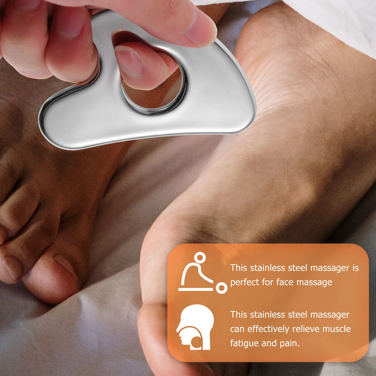 Stainless Steel Guasha Scraper Facial Massage Tool Reusable Metal Wear Resistant Massager Face Neck Shoulder Feet Arms
Stainless Steel Guasha Scraper Facial Massage Tool Reusable Metal Wear Resistant Massager Face Neck Shoulder Feet Arms