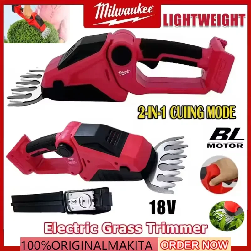 Milwaukee Аккумуляторный триммер для живой изгороди, триммер для втулок, ножницы для травы 2 в 1, электрический триммер для травы, ручной садовый инструмент для аккумулятора 20 В
Milwaukee Аккумуляторный триммер для живой изгороди, триммер для втулок, ножницы для травы 2 в 1, электрический триммер для травы, ручной садовый инструмент для аккумулятора 20 В