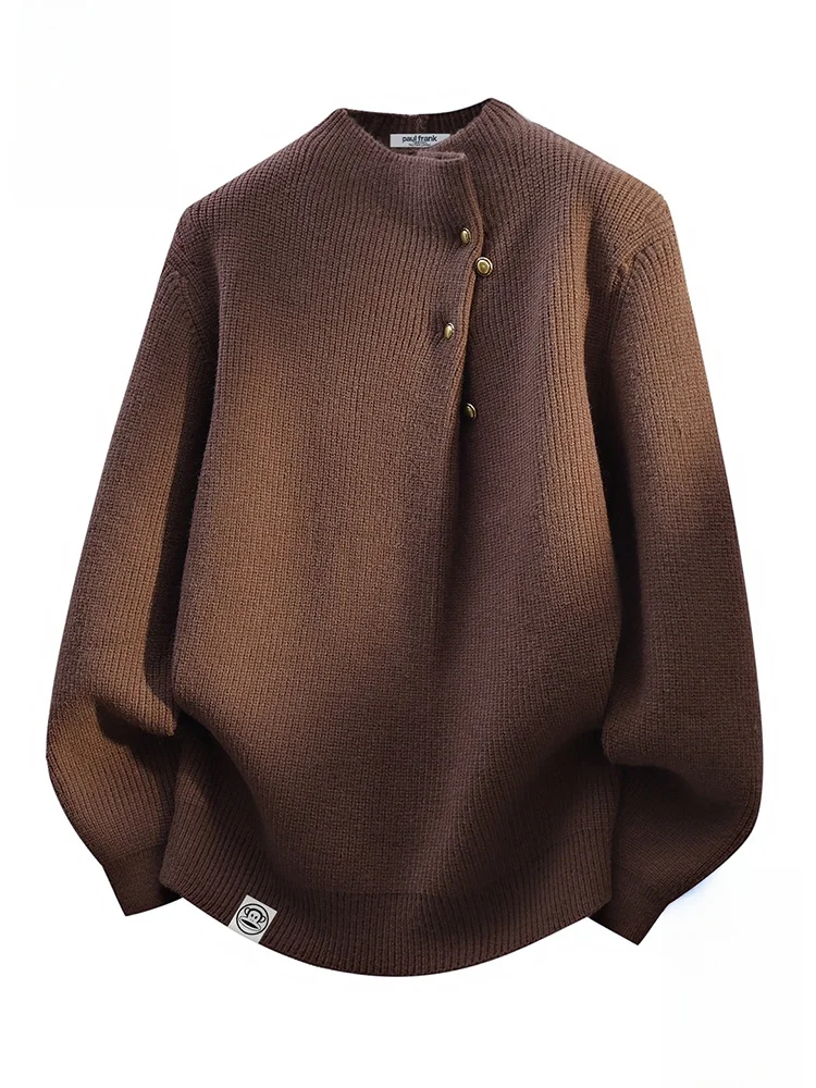 PaulFrank M Loose Fit Knitted Sweater Autumn Casual Sle Button up Stand Collar Long Sve Thermal Faion for Youth
PaulFrank M Loose Fit Knitted Sweater Autumn Casual Sle Button up Stand Collar Long Sve Thermal Faion for Youth