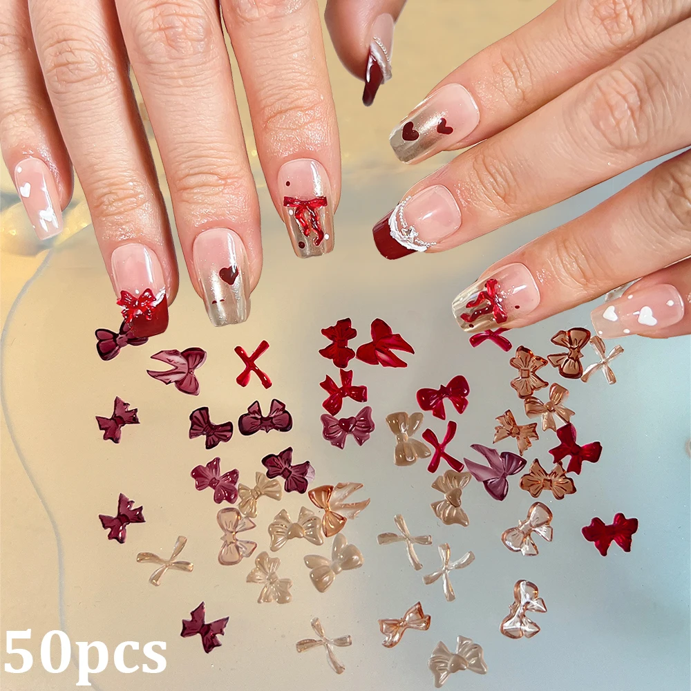 50pcs Translucent Ribbon Bow Resin Nail Rhinestones Mixed Shapes Cute Bowknot Winter Nail Decoration Girlish Manicure Jewelry
50pcs Translucent Ribbon Bow Resin Nail Rhinestones Mixed Shapes Cute Bowknot Winter Nail Decoration Girlish Manicure Jewelry