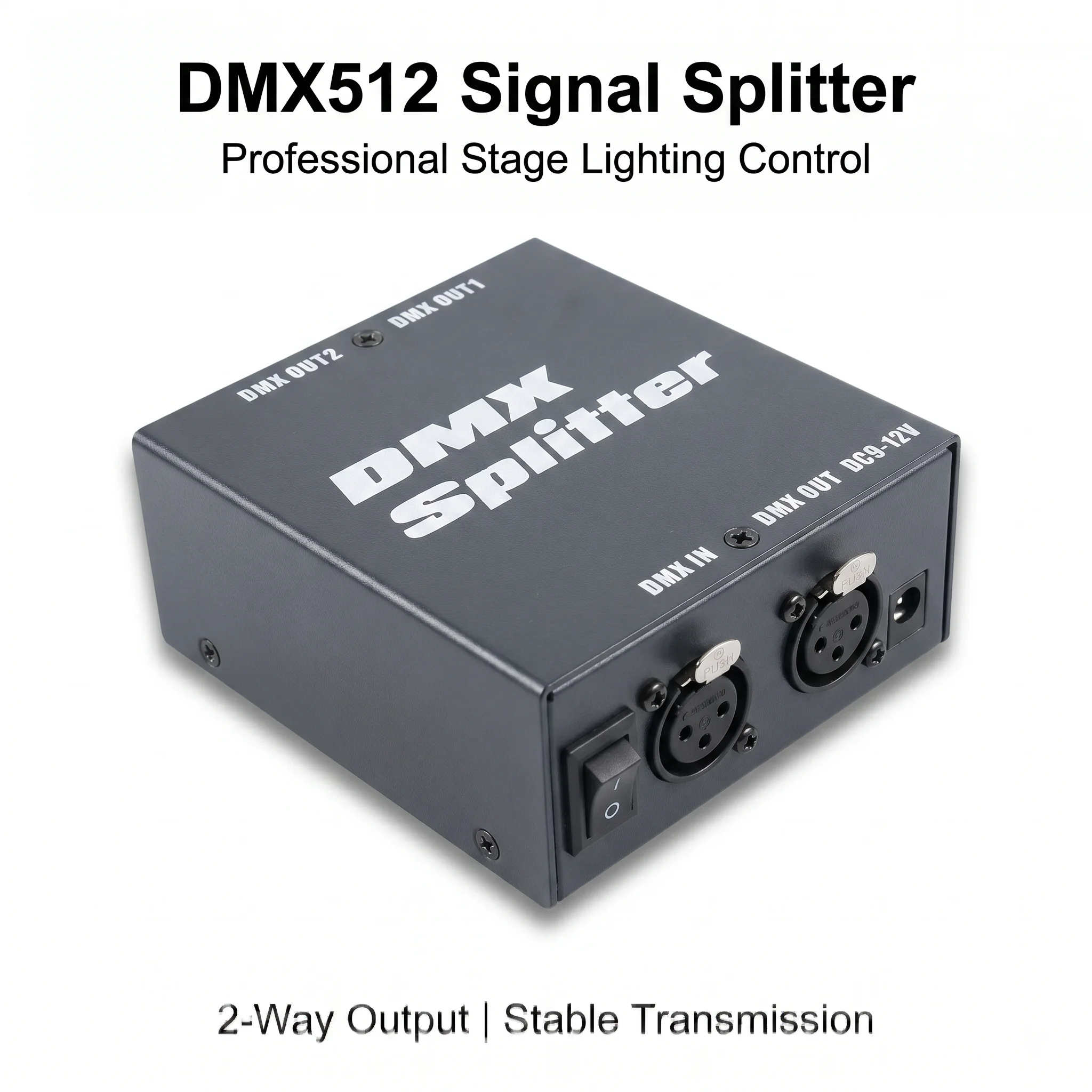 2 Way Isolated DMX Splitter - 2 Branch Universal Splitter Amplifier Distributor 3Pin Outputs for DMX Signals.
2 Way Isolated DMX Splitter - 2 Branch Universal Splitter Amplifier Distributor 3Pin Outputs for DMX Signals.