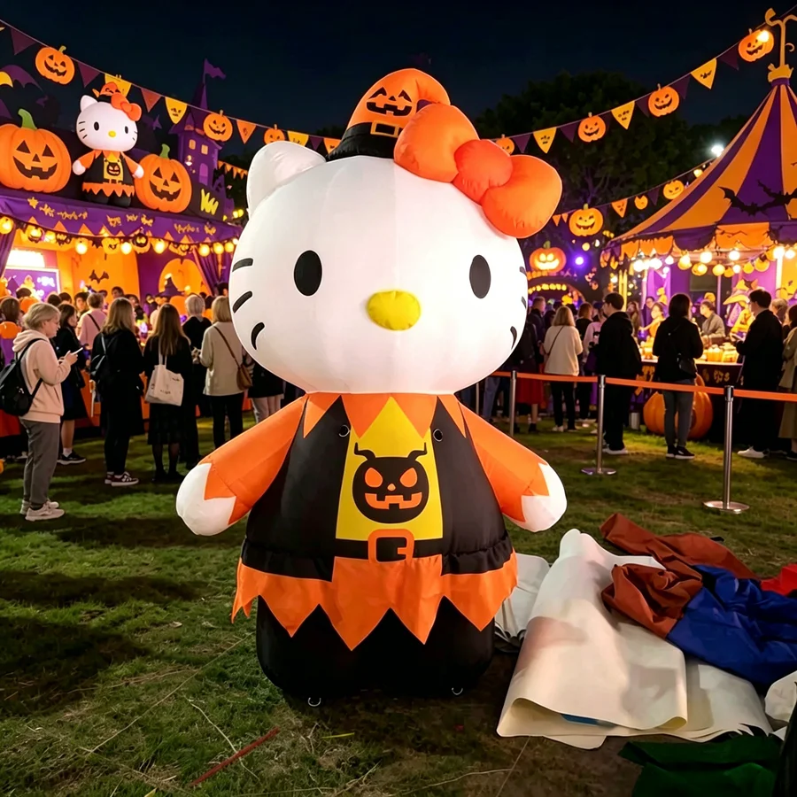 Giant Halloween Costume Hello Kitty Inflatable Mascot Inflatable Model for Mall Party Outdoor Holiday Business Promotion Decor
Giant Halloween Costume Hello Kitty Inflatable Mascot Inflatable Model for Mall Party Outdoor Holiday Business Promotion Decor