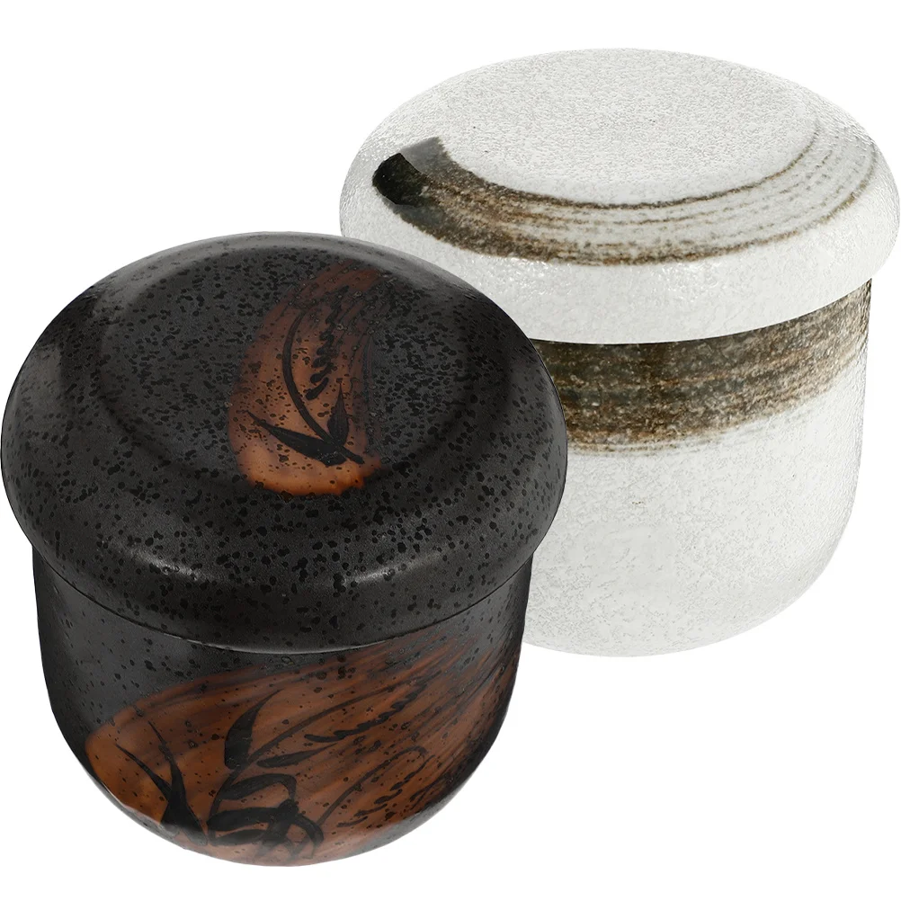 2Pcs Ceramic Soup Bowls with Lids Sturdy Household Stew Pots Egg Steaming Bowls Kitchen Tableware Ceramic Bowl with Lid 
2Pcs Ceramic Soup Bowls with Lids Sturdy Household Stew Pots Egg Steaming Bowls Kitchen Tableware Ceramic Bowl with Lid