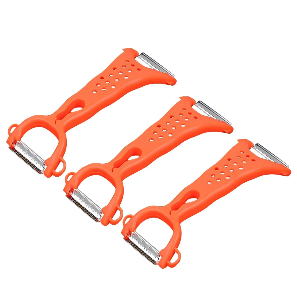 3Pcs Vegetable Fruit Peeler Multifunctional Peeling Slicing Julienning Non-Slip Comfortable Handle Hook Storage
3Pcs Vegetable Fruit Peeler Multifunctional Peeling Slicing Julienning Non-Slip Comfortable Handle Hook Storage