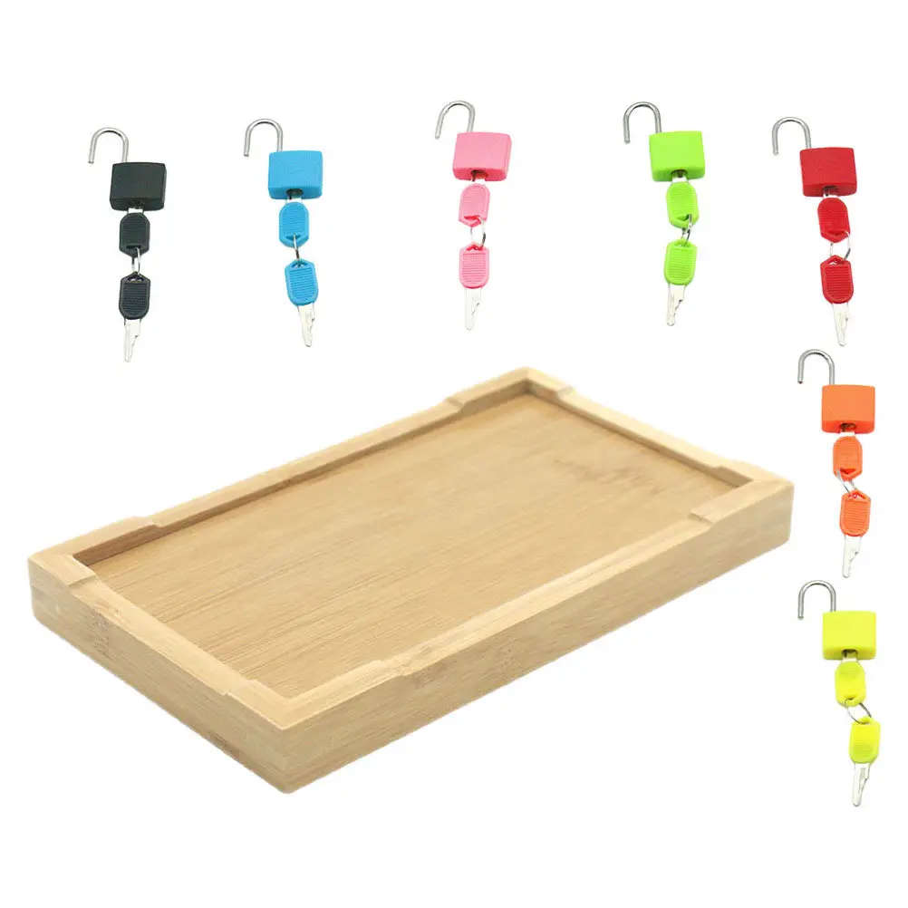 1Set Montessori Sensory Educational Lock and Key Learning Game Colorful Matching Locks Bamboo Tray for Toddlers Children
1Set Montessori Sensory Educational Lock and Key Learning Game Colorful Matching Locks Bamboo Tray for Toddlers Children