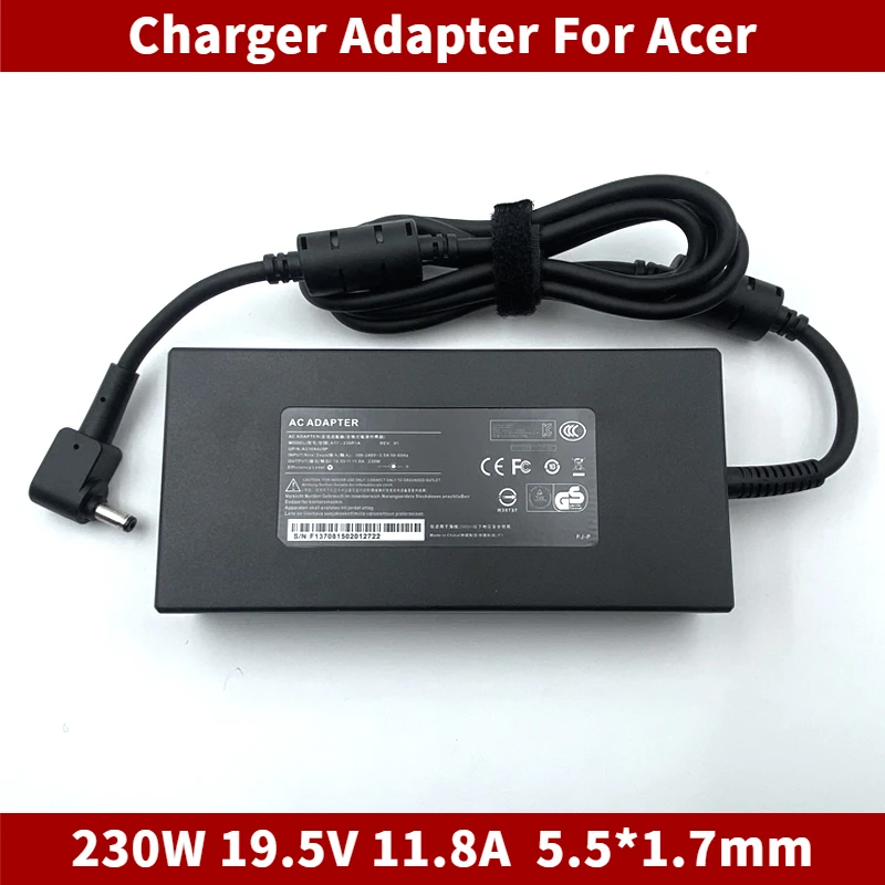 Адаптер питания для ноутбука 230 Вт, 19,5 В, 11,8 А, 5,5*1,7 мм для Acer PH315-53/54/55 G9-793/591/592 Triton 500 PT515-52 52-73L3
Адаптер питания для ноутбука 230 Вт, 19,5 В, 11,8 А, 5,5*1,7 мм для Acer PH315-53/54/55 G9-793/591/592 Triton 500 PT515-52 52-73L3