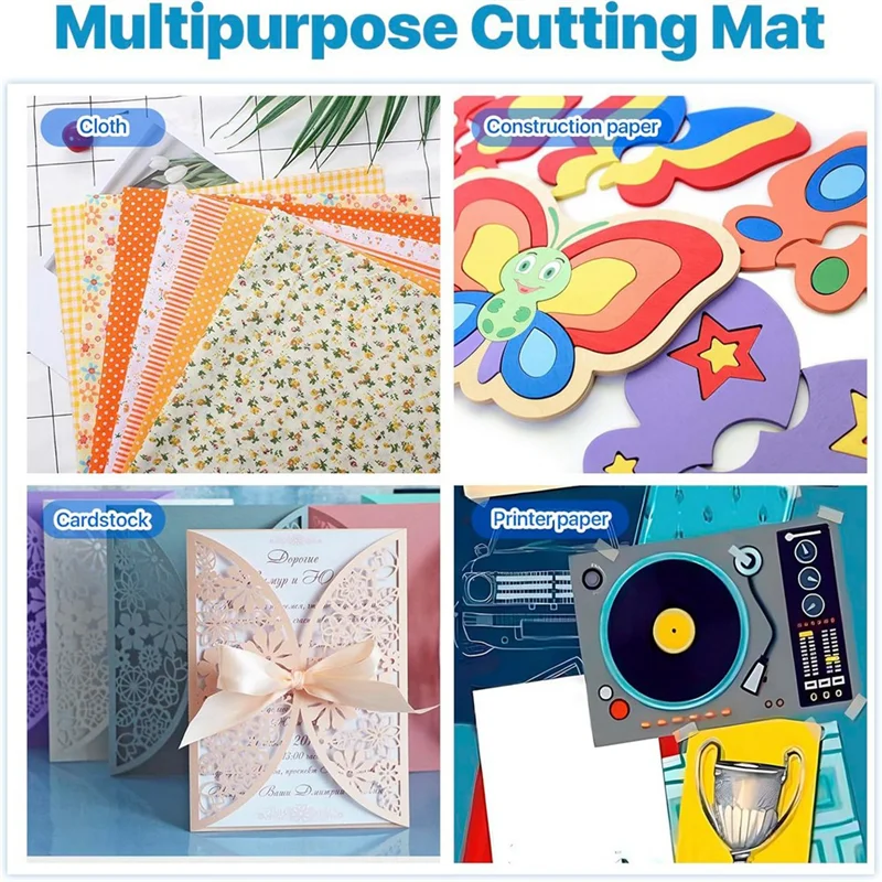 AC17-6 Pack Cutting Mat For Joy Xtra, 8.5X12in Adhesive Cutting Mats For Craft, 2 Light Grip, 2 Standard Grip, 2 Strong Grip
AC17-6 Pack Cutting Mat For Joy Xtra, 8.5X12in Adhesive Cutting Mats For Craft, 2 Light Grip, 2 Standard Grip, 2 Strong Grip