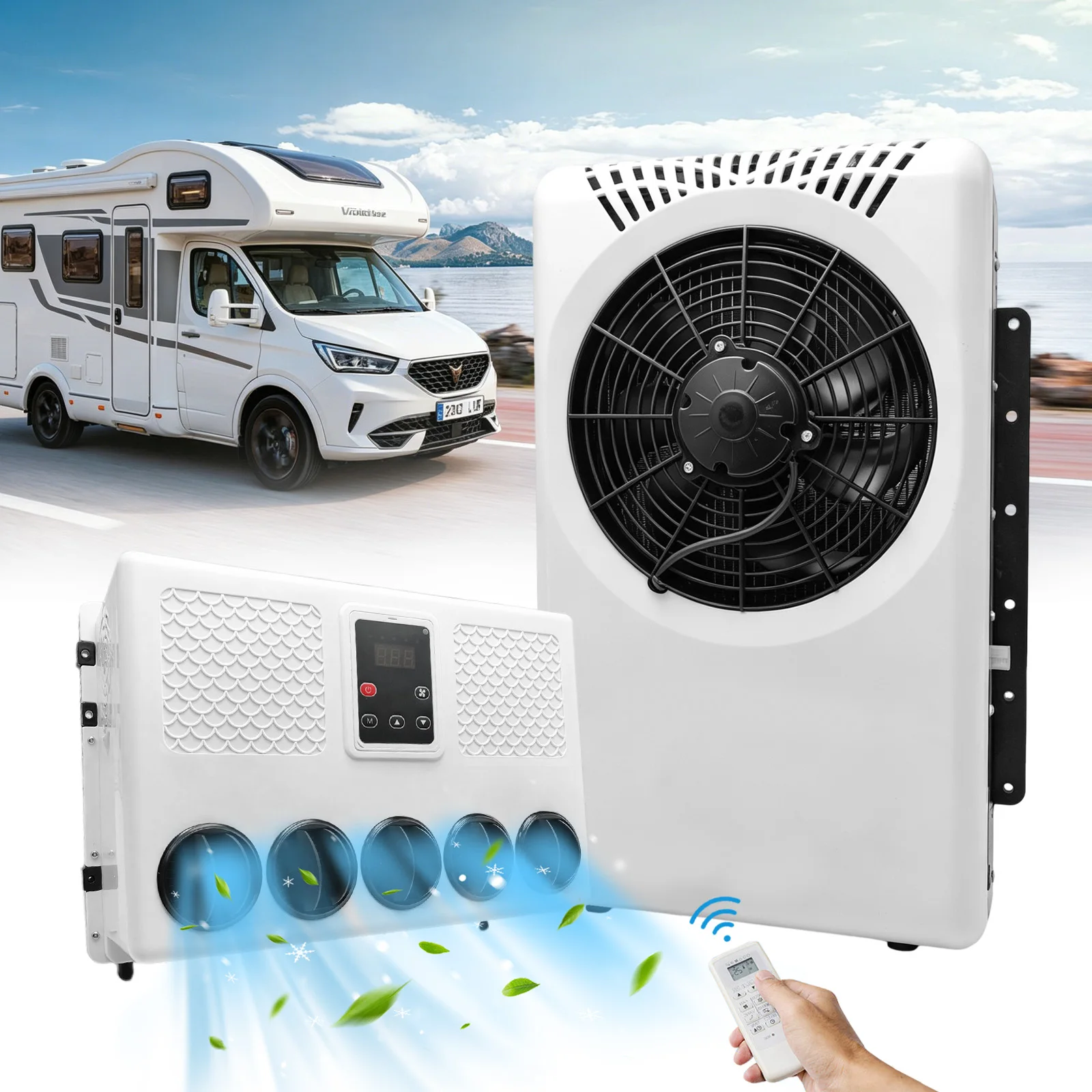 Aspligo 10500BTU Car Split Air Conditioning 12V New Energy Automotive Parking Air Conditioner for Truck Bus Camper Van RV Boat
Aspligo 10500BTU Car Split Air Conditioning 12V New Energy Automotive Parking Air Conditioner for Truck Bus Camper Van RV Boat