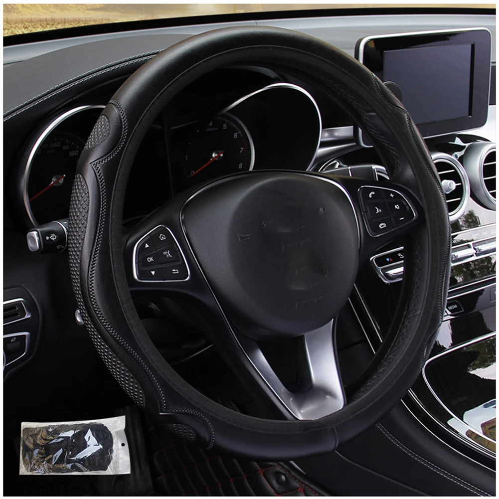 Car Steering Wheel Cover Wear-resistant Leather Anti-slip 37-38CM Steering Wheel Cover Non Slip And Wear Resistant Car Steering
Car Steering Wheel Cover Wear-resistant Leather Anti-slip 37-38CM Steering Wheel Cover Non Slip And Wear Resistant Car Steering