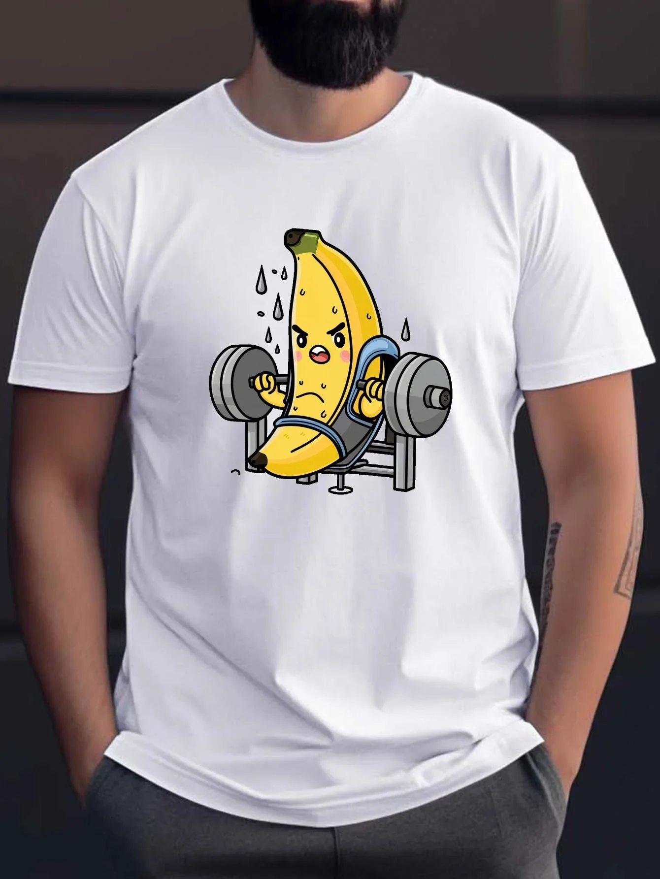 Funny Banana Lifting Weights Gym Workout Graphic Men Cotton T-Shirt Casual
Funny Banana Lifting Weights Gym Workout Graphic Men Cotton T-Shirt Casual