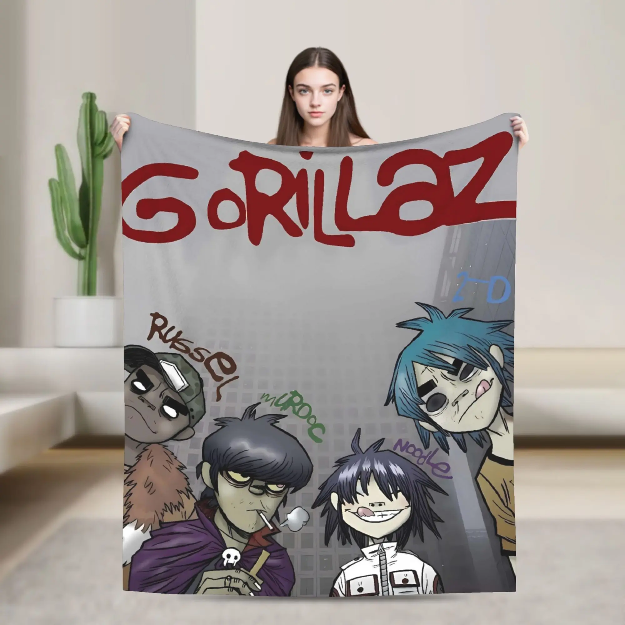 Super Soft Blankets Camping Music Band G-gorillazs Bedding Throws Flannel Bedspread For Living Room Novelty Sofa Bed Cover
Super Soft Blankets Camping Music Band G-gorillazs Bedding Throws Flannel Bedspread For Living Room Novelty Sofa Bed Cover