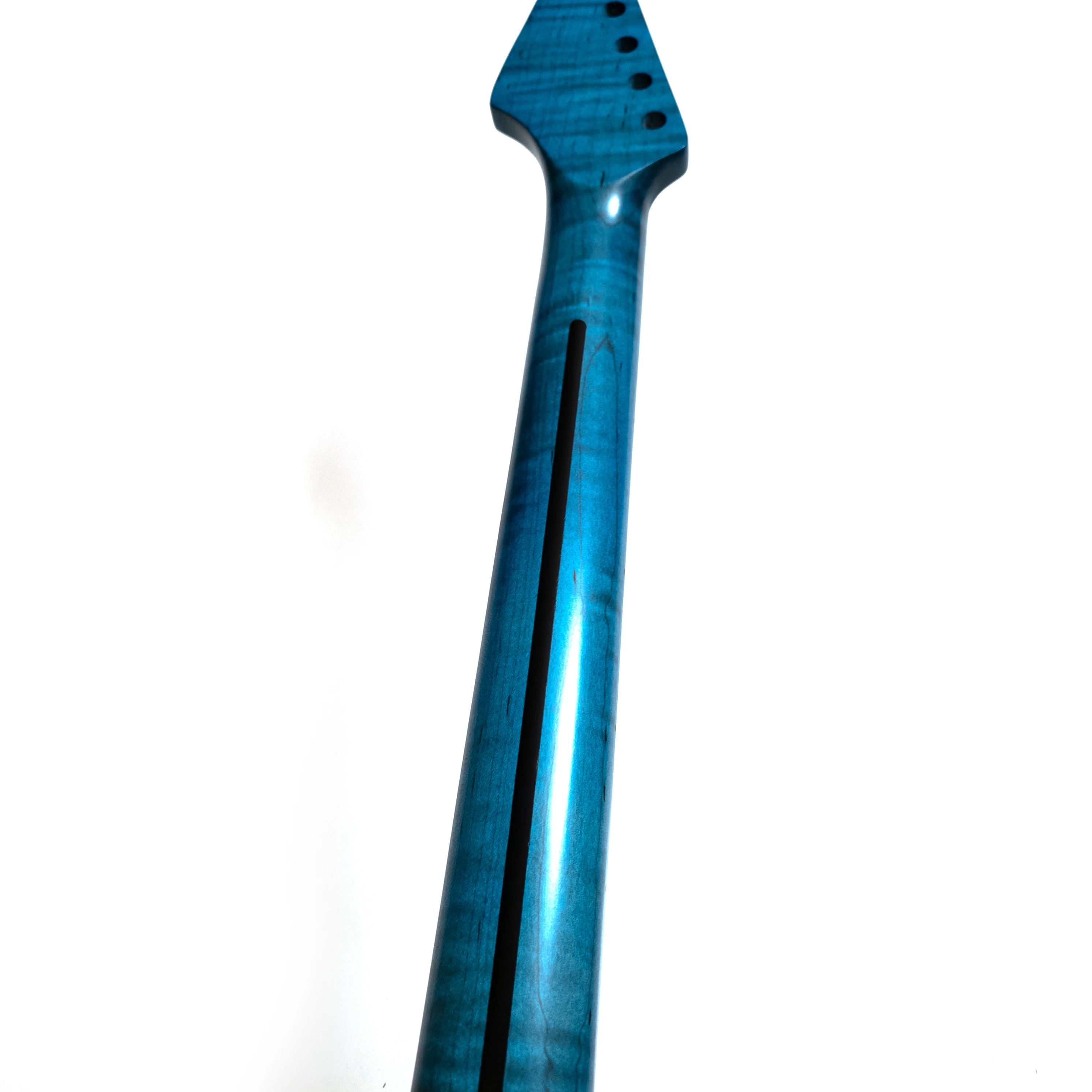 25.5 Inch Blue Flame Maple Guitar Neck 24 Stainless Steel Frets Maple Fingerboard Modern C Shape Matte Finish Replacement Neck
25.5 Inch Blue Flame Maple Guitar Neck 24 Stainless Steel Frets Maple Fingerboard Modern C Shape Matte Finish Replacement Neck