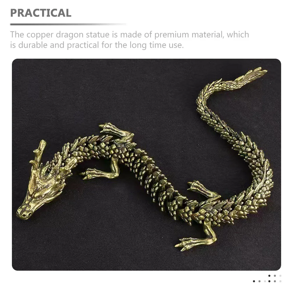 Copper Dragon Statue Decorative Figurine Brass Chinese Sculpture Ornament Desk Home Office Decor Dragon Shape Adornment Mini
Copper Dragon Statue Decorative Figurine Brass Chinese Sculpture Ornament Desk Home Office Decor Dragon Shape Adornment Mini