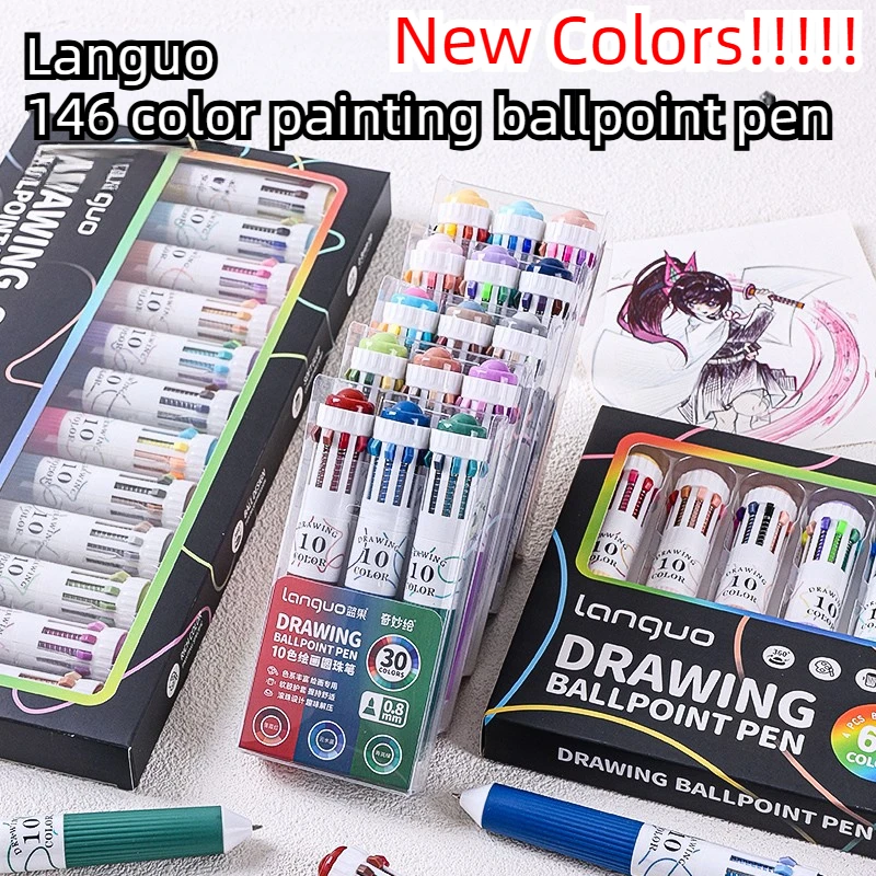 Многофункциональная цветная шариковая ручка LANGUO 146/10 Colors Art Drawing с мягким захватом, нажимная, 0.8 мм, для рисования и маркировки, канцелярские товары
Многофункциональная цветная шариковая ручка LANGUO 146/10 Colors Art Drawing с мягким захватом, нажимная, 0.8 мм, для рисования и маркировки, канцелярские товары