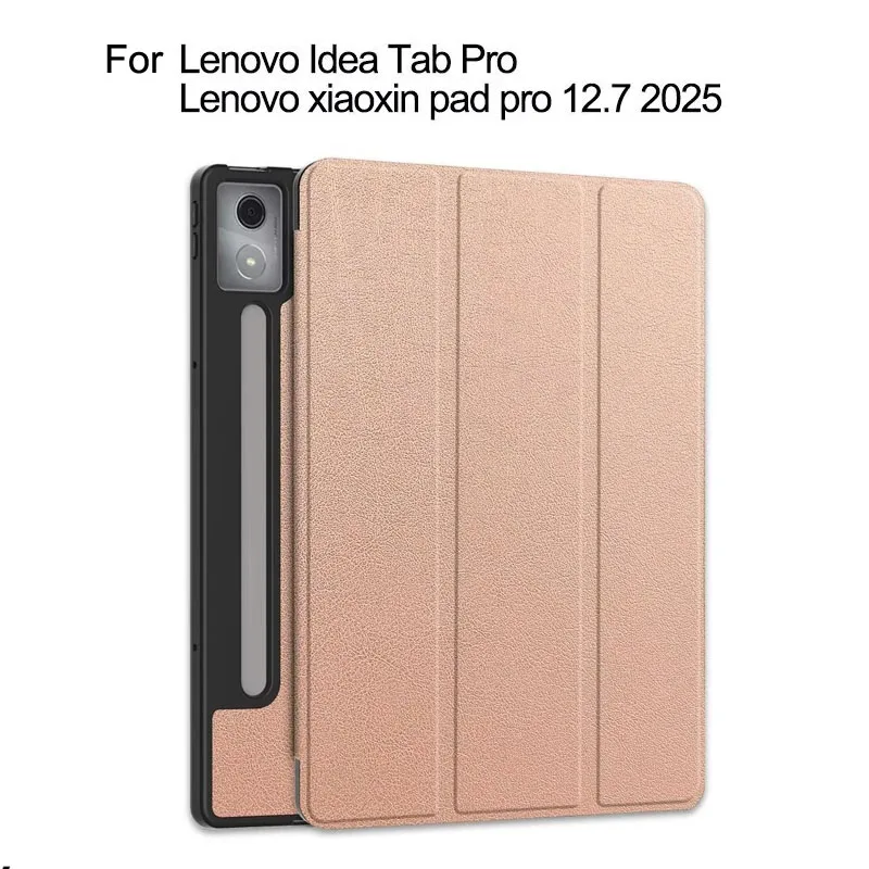 Tablets Leather Case For Lenovo Idea Tab Pro/XiaoXin Pad Pro 12.7 inch 2025 Three Fold TPU Pen Slot Cover 
Tablets Leather Case For Lenovo Idea Tab Pro/XiaoXin Pad Pro 12.7 inch 2025 Three Fold TPU Pen Slot Cover