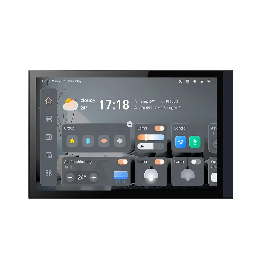 Панель управления Tuya Gateway с умным домофоном, Wi-Fi, сенсорным экраном, автоматизацией Smart Life и настенным сенсорным экраном для управления устройствами
Панель управления Tuya Gateway с умным домофоном, Wi-Fi, сенсорным экраном, автоматизацией Smart Life и настенным сенсорным экраном для управления устройствами