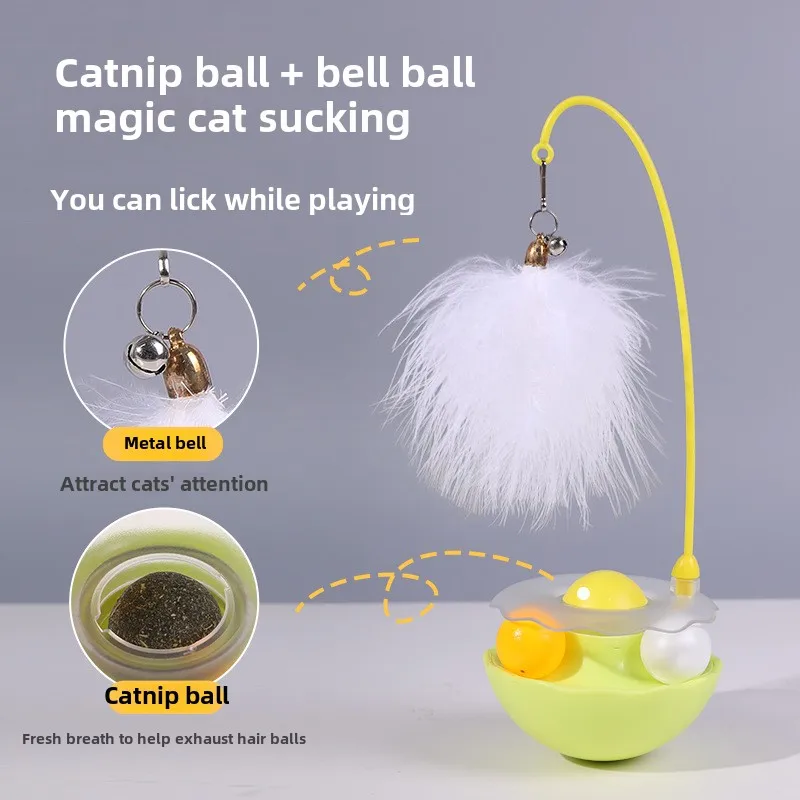 Feather Bell Mint Balls Cat Teaser Removable and Washable Puzzle Clean and Hygienic Pet Toys Internet Celebrity Cat Toy
Feather Bell Mint Balls Cat Teaser Removable and Washable Puzzle Clean and Hygienic Pet Toys Internet Celebrity Cat Toy