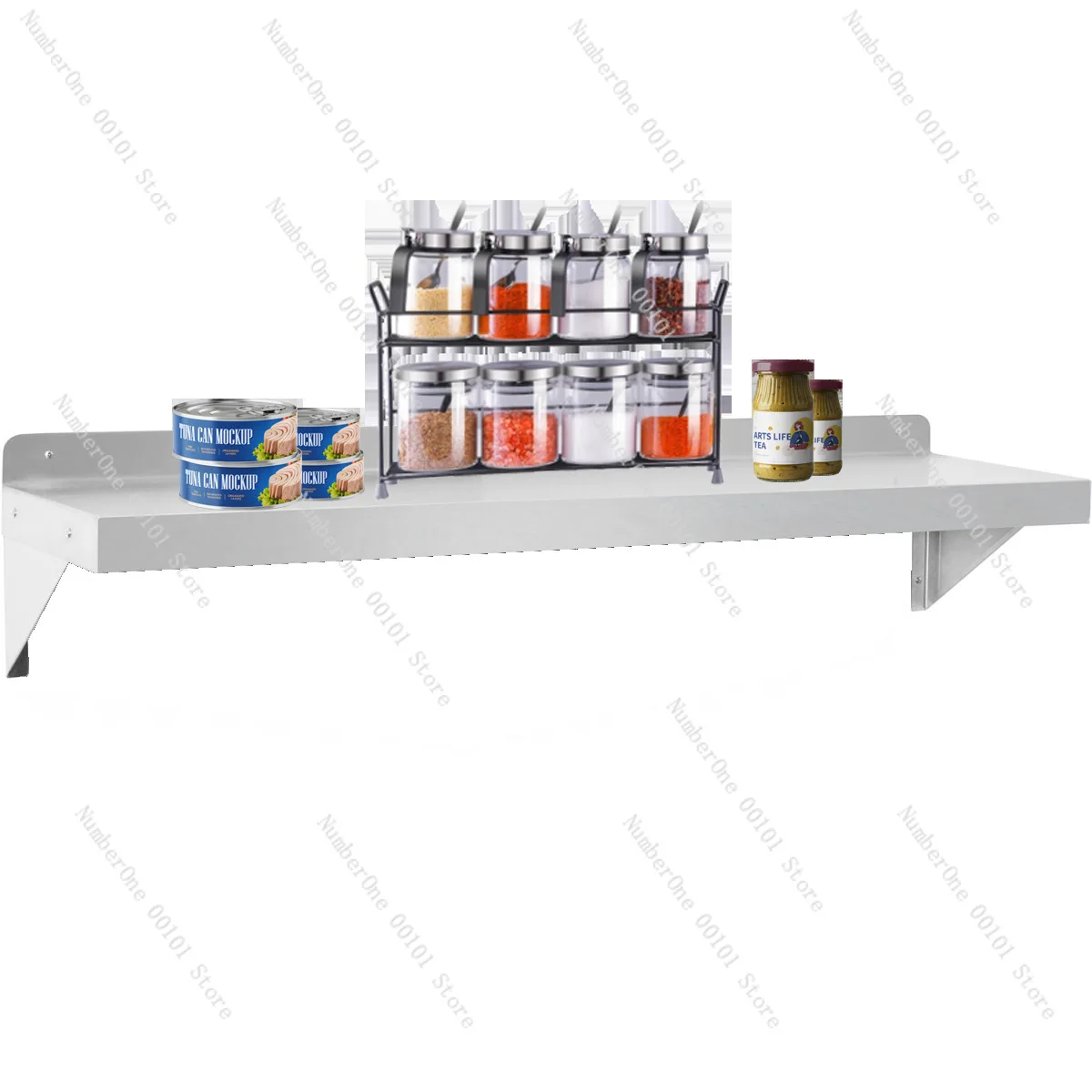 Customized stainless steel storage rack one-word board suspension wall hanging kitchen storage 0.8 thick
Customized stainless steel storage rack one-word board suspension wall hanging kitchen storage 0.8 thick
