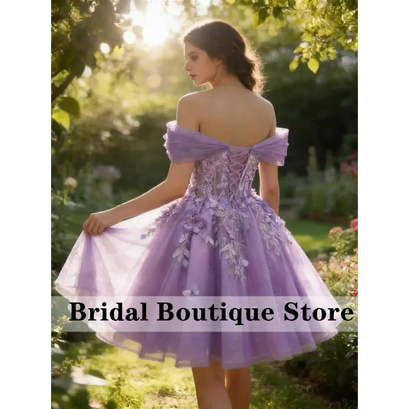 Customized Off the Shoulder Homecoming Dresses 3D Butterfly Appliques DAMA Dresses for Quinceanera Sparkly Tulle Party Gown
Customized Off the Shoulder Homecoming Dresses 3D Butterfly Appliques DAMA Dresses for Quinceanera Sparkly Tulle Party Gown