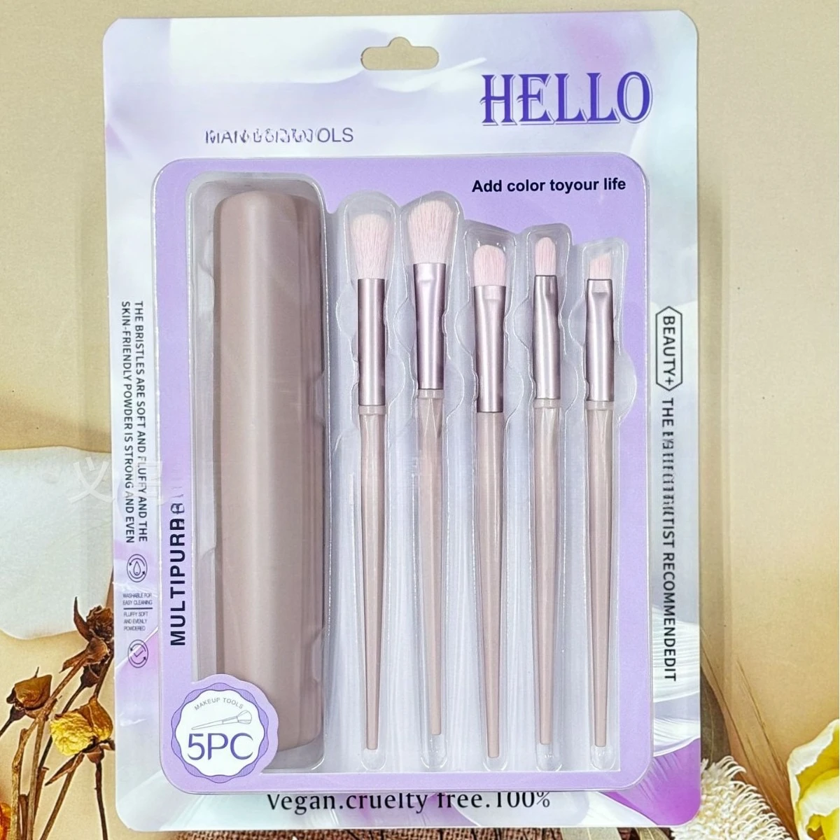 Кисти для макияжа 5-в-1, 5 мини-портативных многофункциональных кистей для теней для румян, рассыпчатая пудра, тени для век, инструмент для красоты, кисть
Кисти для макияжа 5-в-1, 5 мини-портативных многофункциональных кистей для теней для румян, рассыпчатая пудра, тени для век, инструмент для красоты, кисть