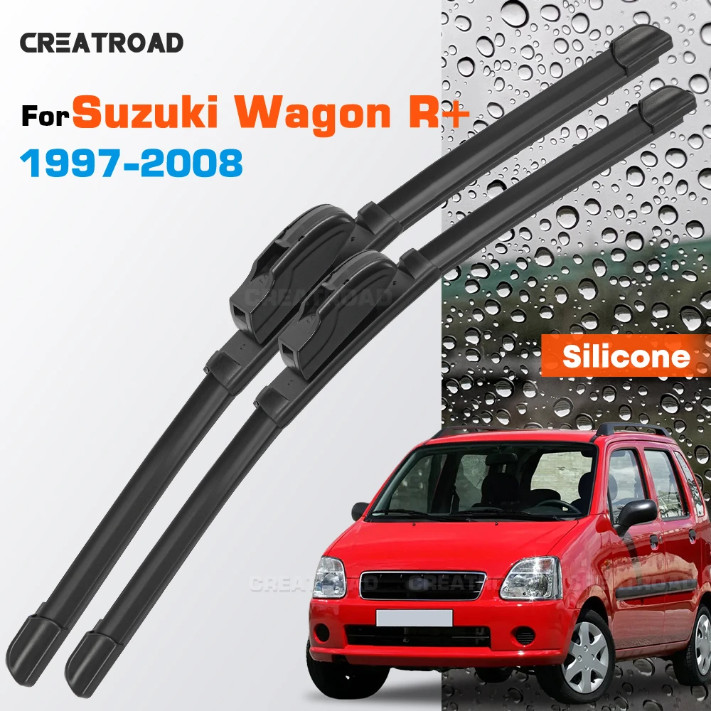 Silicone Wiper Blades Fit For Suzuki Wagon R+ 1997-2008 Coated Silent HD Wear-Resistant Car Windshield Wipers 20"+18"
Silicone Wiper Blades Fit For Suzuki Wagon R+ 1997-2008 Coated Silent HD Wear-Resistant Car Windshield Wipers 20"+18"