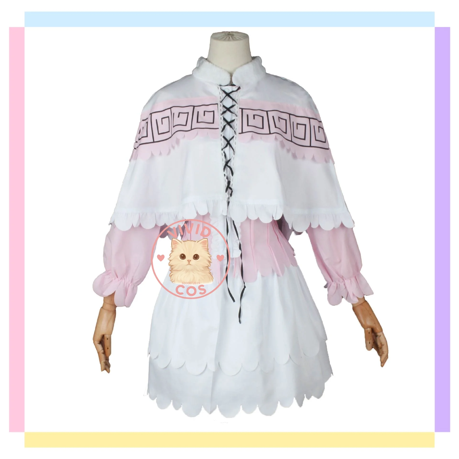 Kanna Kamui The Maid Dragon Miss Lin Cosplay Costume in Stock Complete Women's Outfit Slim-fit Between White and Pink Dress
Kanna Kamui The Maid Dragon Miss Lin Cosplay Costume in Stock Complete Women's Outfit Slim-fit Between White and Pink Dress