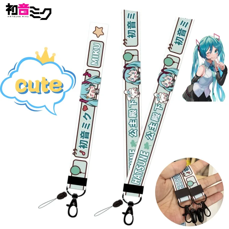 Cute Girly Ins Style Hatsune Miku Phone Lanyard, Neck Strap Short Wrist Lanyard, Anti-Lost Rope for Phone, USB Drive and Keys
Cute Girly Ins Style Hatsune Miku Phone Lanyard, Neck Strap Short Wrist Lanyard, Anti-Lost Rope for Phone, USB Drive and Keys