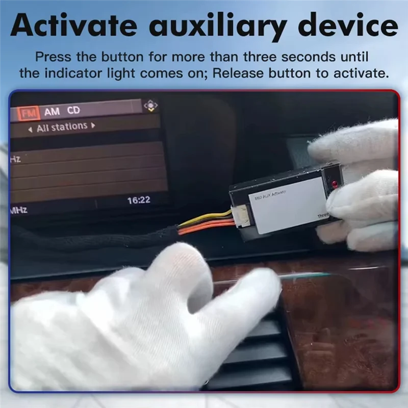 Universall Aux Activator For BMW E60 E61 E63 E64 CCC 2003-2010 Open The Aux Audio Of The Original Car
Universall Aux Activator For BMW E60 E61 E63 E64 CCC 2003-2010 Open The Aux Audio Of The Original Car