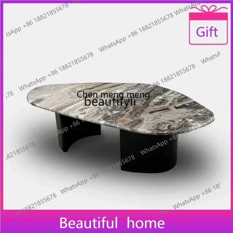 zq1Creative marble coffee table living room small apartment home high-end modern light luxury new model
zq1Creative marble coffee table living room small apartment home high-end modern light luxury new model