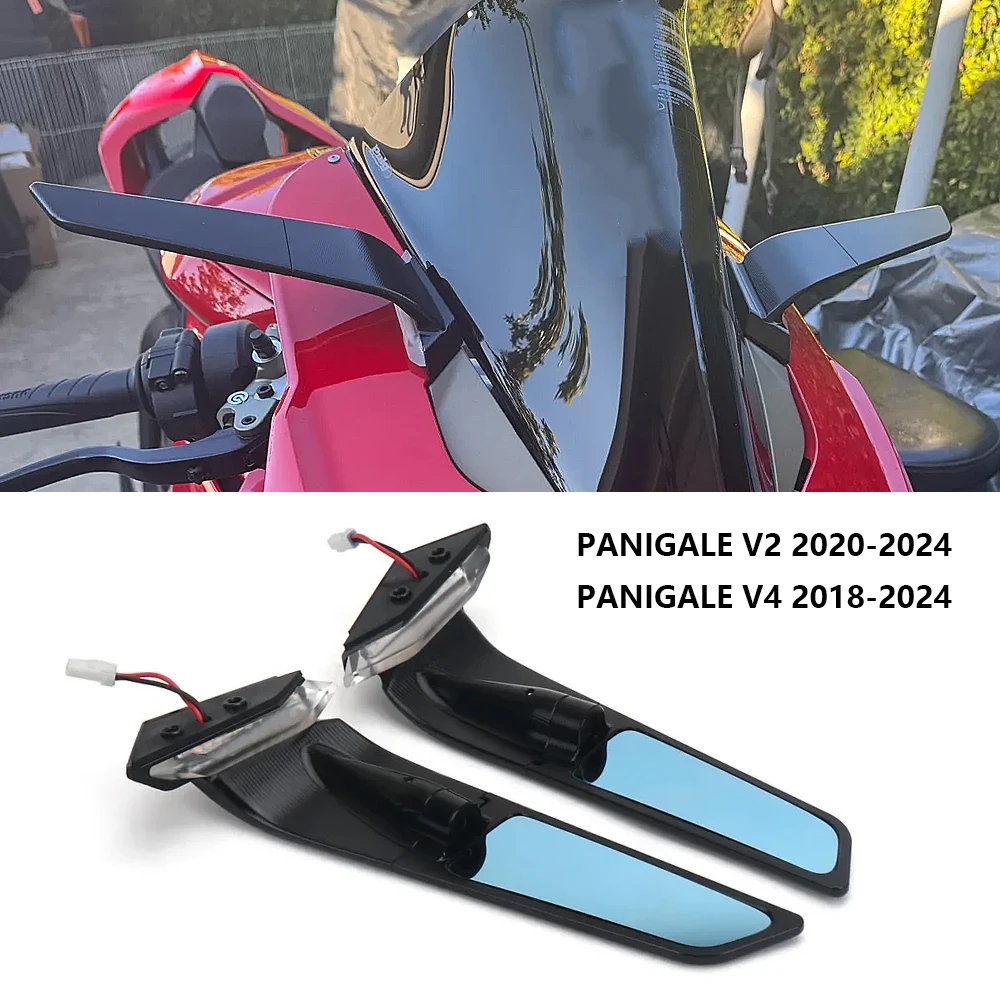 New Motorcycle Accessories Rearview Mirror With LED Turn Signals Kit For Ducati Panigale V2 2020-2024 PANIGALE V4 2018-2024
New Motorcycle Accessories Rearview Mirror With LED Turn Signals Kit For Ducati Panigale V2 2020-2024 PANIGALE V4 2018-2024