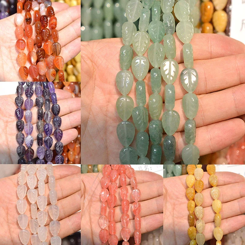 10mmx14mm 15pcs Leaf Shape Natural Stone Beads Special Stone Beads Loose Beads DIY Jewelry Making Necklace Bracelets
10mmx14mm 15pcs Leaf Shape Natural Stone Beads Special Stone Beads Loose Beads DIY Jewelry Making Necklace Bracelets