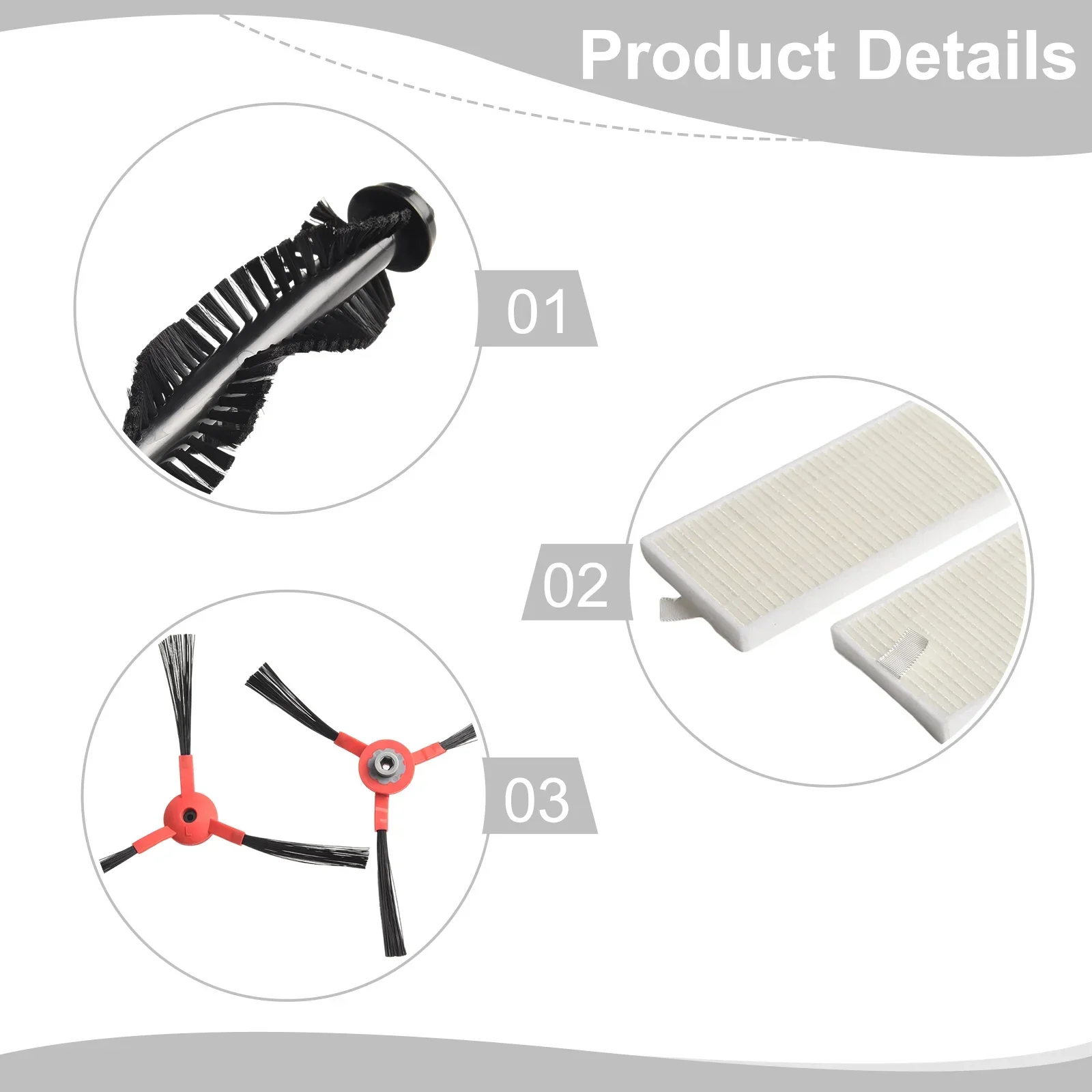 1Pc Roller Brush & 2Pcs Side Brushes For AiRROBO P10 Vacuum Cleaner With 2Pcs Filters Household Vacuum Cleaner Replacement Spare
1Pc Roller Brush & 2Pcs Side Brushes For AiRROBO P10 Vacuum Cleaner With 2Pcs Filters Household Vacuum Cleaner Replacement Spare