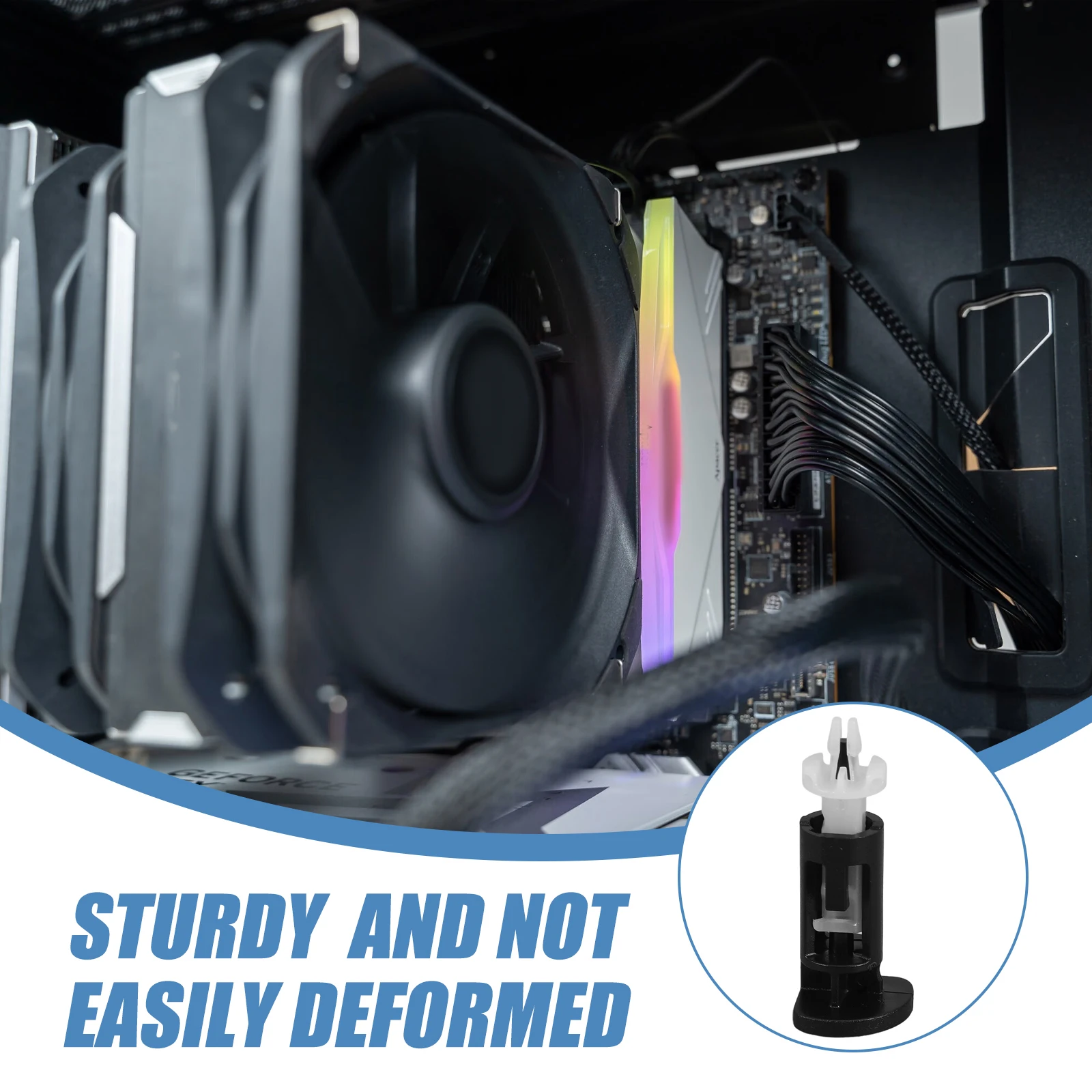 48 Pairs CPU Cooler Fixing Pins Clips Accessories for 775 1150 1155 1156 1366 ABS Material Easy Installation Notebook Cooling
48 Pairs CPU Cooler Fixing Pins Clips Accessories for 775 1150 1155 1156 1366 ABS Material Easy Installation Notebook Cooling