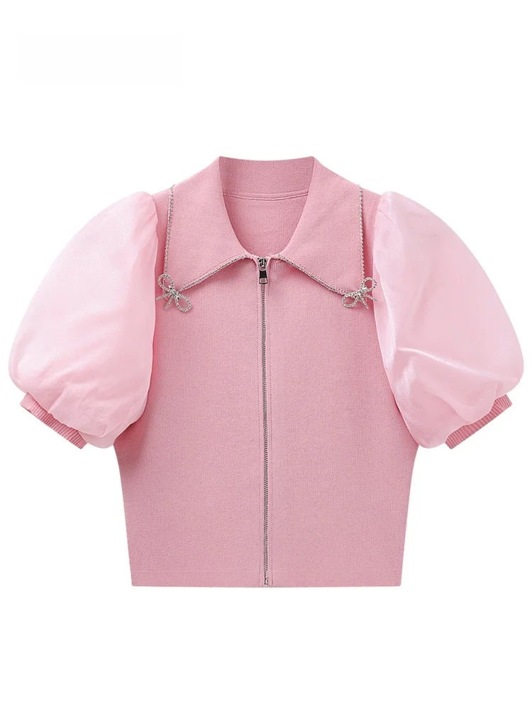 JZZDEMM Women's Ne ort Sve Zipper Closure Bubble Sve Me Paneling Knot Design Fitted Sle Top
JZZDEMM Women's Ne ort Sve Zipper Closure Bubble Sve Me Paneling Knot Design Fitted Sle Top