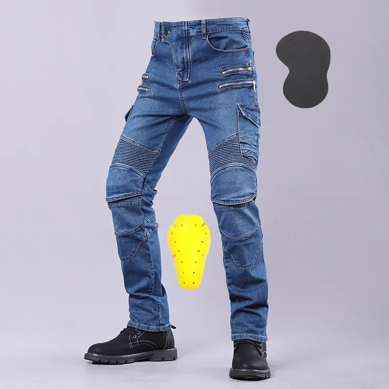 Motorcycle anti-fall pants, racing pants with protective equipment, riding jeans
Motorcycle anti-fall pants, racing pants with protective equipment, riding jeans