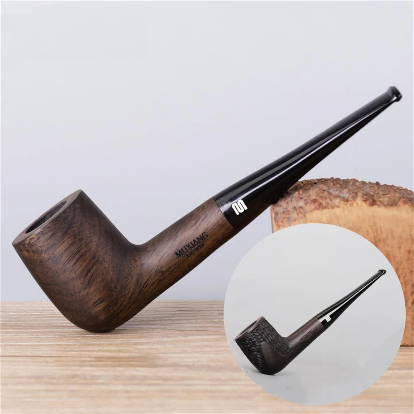 Muxiang Ebony Pipe Solid Wood Pipe Smoking Set 9mm Activated Carbon Filter Wooden Pipe
Muxiang Ebony Pipe Solid Wood Pipe Smoking Set 9mm Activated Carbon Filter Wooden Pipe