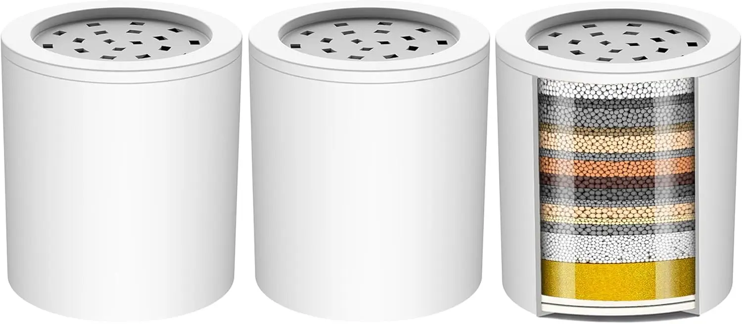 20 Sta Shower Filter Cartrid for Hard Water Showerhead Filters - 3 Pack Replaceable Cartrid s - High Output Shower Water
20 Sta Shower Filter Cartrid for Hard Water Showerhead Filters - 3 Pack Replaceable Cartrid s - High Output Shower Water