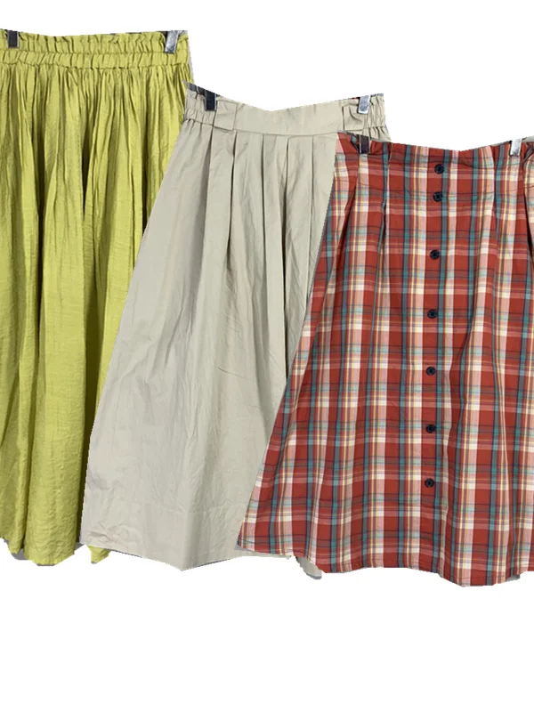 Винтажная юбка трапециевидной формы с высокой талией, хлопковая клетчатая юбка средней длины, весна-лето, женская юбка трапециевидной формы с высокой талией
Винтажная юбка трапециевидной формы с высокой талией, хлопковая клетчатая юбка средней длины, весна-лето, женская юбка трапециевидной формы с высокой талией