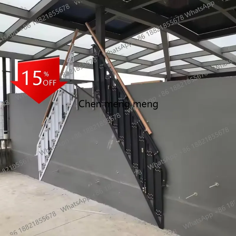 D5556 Modern Loft Duplex Indoor/Outdoor Retractable Glass Staircase with Wall-Mounted Glass Railing Second-Floor Home Side Ladde
D5556 Modern Loft Duplex Indoor/Outdoor Retractable Glass Staircase with Wall-Mounted Glass Railing Second-Floor Home Side Ladde