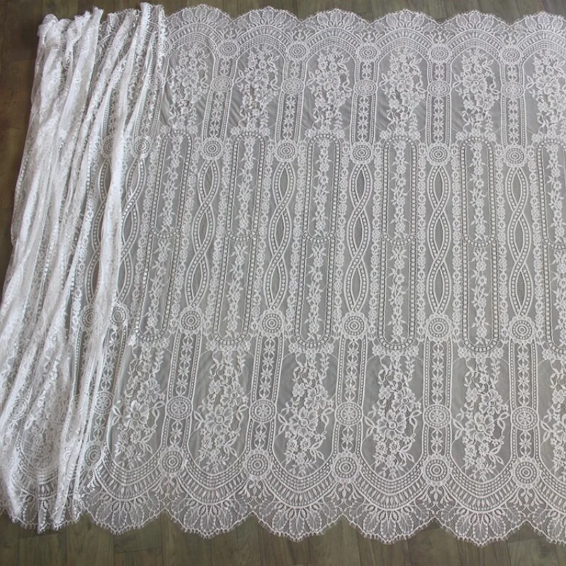 Heavy duty high-end pressed eyelashes lace lace clothing splicing decorative fabric DIY wedding dress veil material
Heavy duty high-end pressed eyelashes lace lace clothing splicing decorative fabric DIY wedding dress veil material