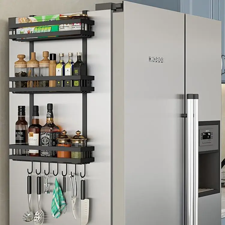 Multi-Functional Kitchen Storage Rack Refrigerator Side Film Placement Shelf Wall Mounted Home Use Preservation ZM001
Multi-Functional Kitchen Storage Rack Refrigerator Side Film Placement Shelf Wall Mounted Home Use Preservation ZM001