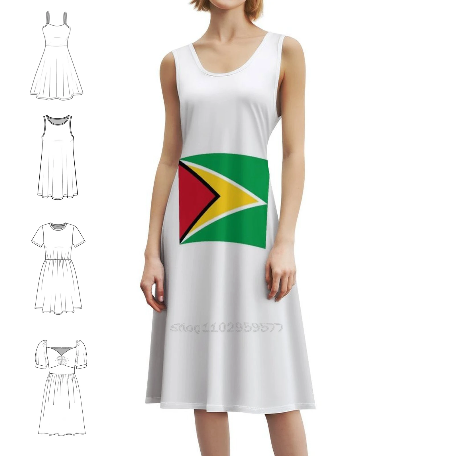 Женское элегантное праздничное платье с флагом Гайаны, платье трапециевидной формы с короткими/длинными/без рукавов, флаг Гайаны, флаги Южной Америки
Женское элегантное праздничное платье с флагом Гайаны, платье трапециевидной формы с короткими/длинными/без рукавов, флаг Гайаны, флаги Южной Америки