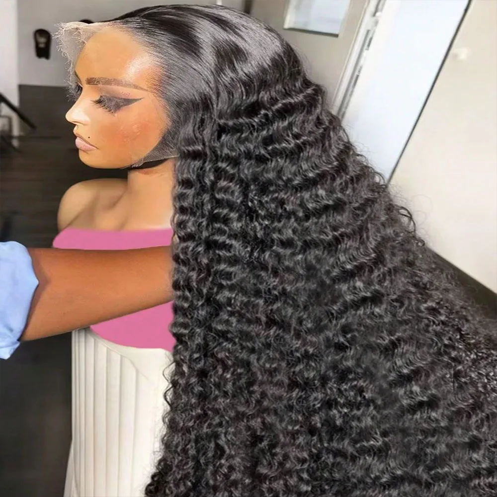 42-дюймовые парики из натуральных волос с глубокой волной, с кружевной передней частью 13x6, HD-кружево, предварительно вычесанные, глубоко кудрявые, для женщин, натуральный черный цвет
42-дюймовые парики из натуральных волос с глубокой волной, с кружевной передней частью 13x6, HD-кружево, предварительно вычесанные, глубоко кудрявые, для женщин, натуральный черный цвет